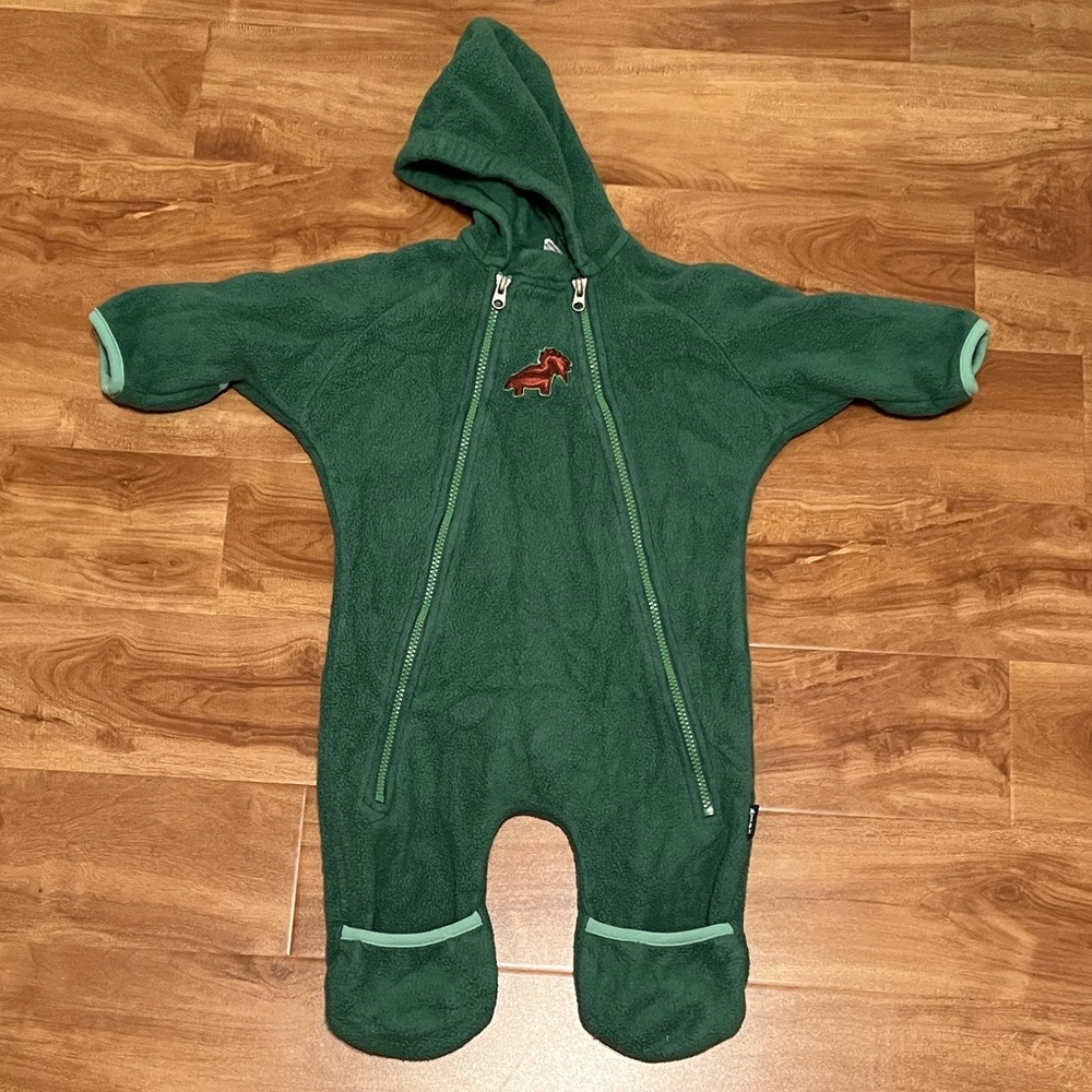 Vintage MEC Cozy Green Toddler One Piece
